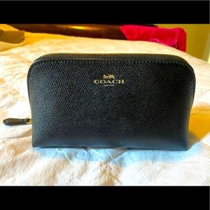 Mint condition Coach makeup bag black